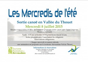 Sortie canoë 8 juillet 2015 - T2A